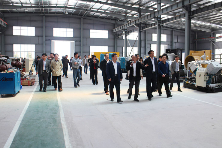 怀远县领导视察蚌埠市联合压缩机制造有限公司