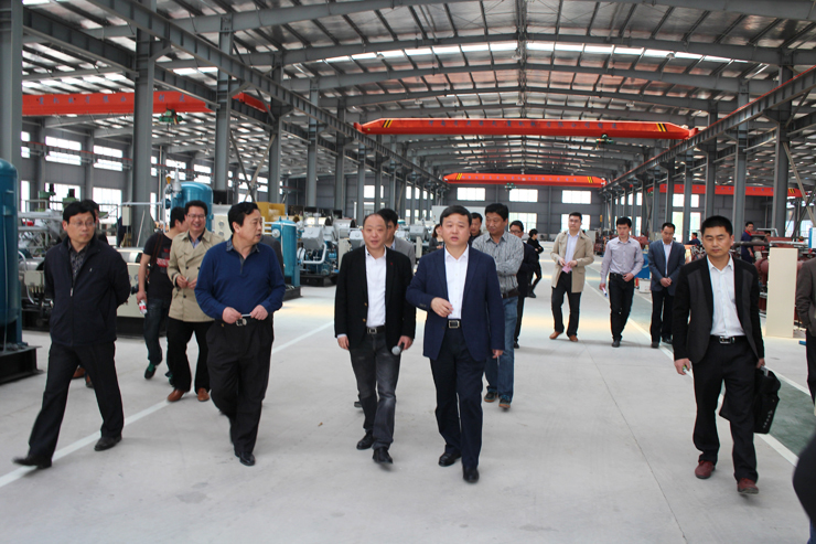 怀远县领导视察蚌埠市联合压缩机制造有限公司